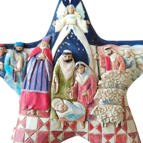 Jim Shore Christmas Nativity Star Ornament - Picture 2 of 11